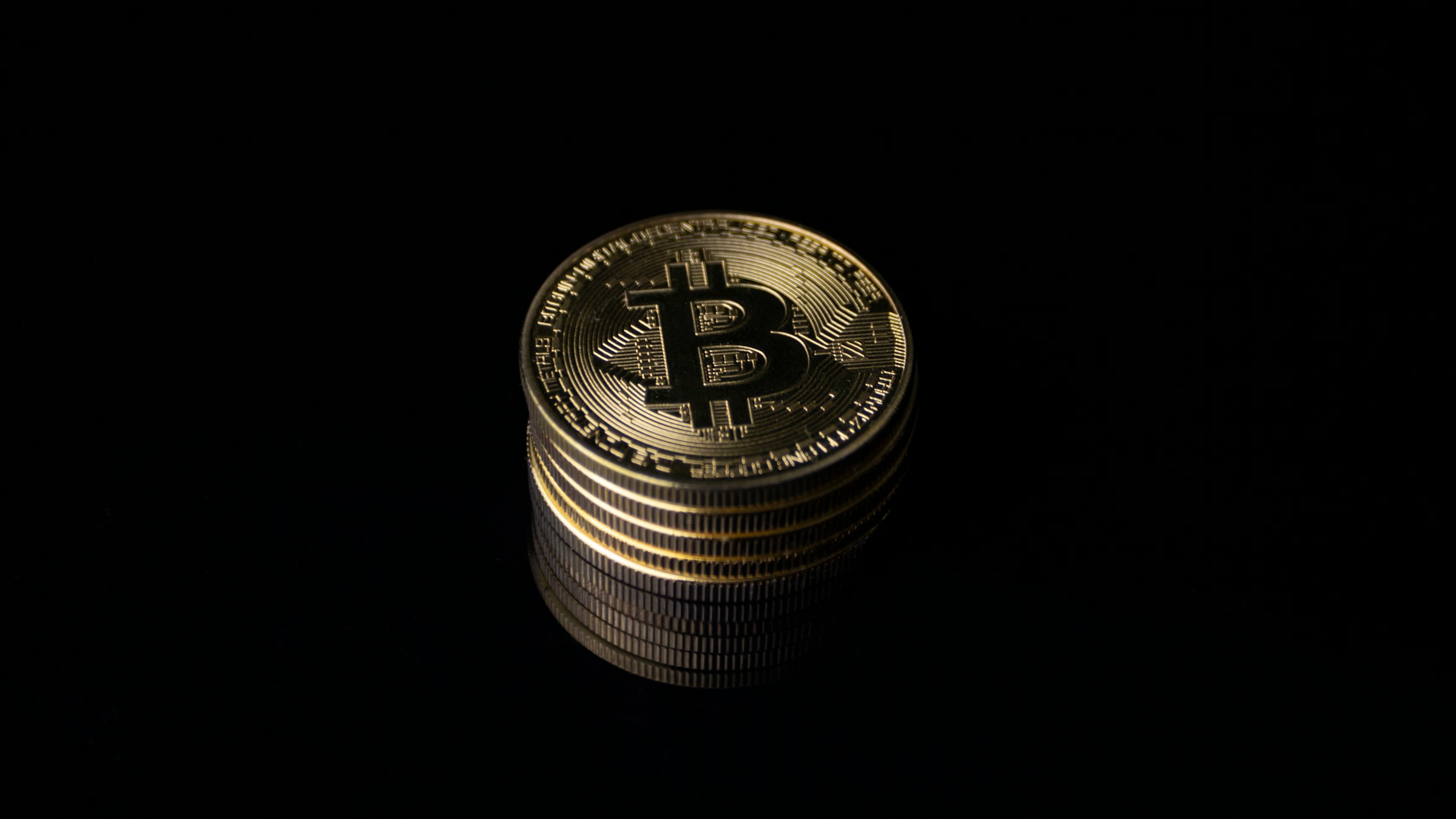 Pile of bitcoin